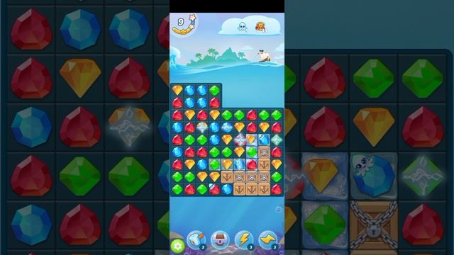 МОБИЛЬНАЯ ИГРА СОКРОВИЩА ПИРАТОВ - ТРИ В РЯД — УРОВЕНЬ 17