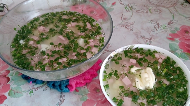 ОКРОШЕЧКА ДОМАШНЯЯ С МАЙОНЕЗОМ