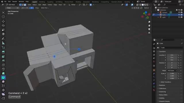 Уроки Blender с нуля / #4 – Режим полного редактирования объекта