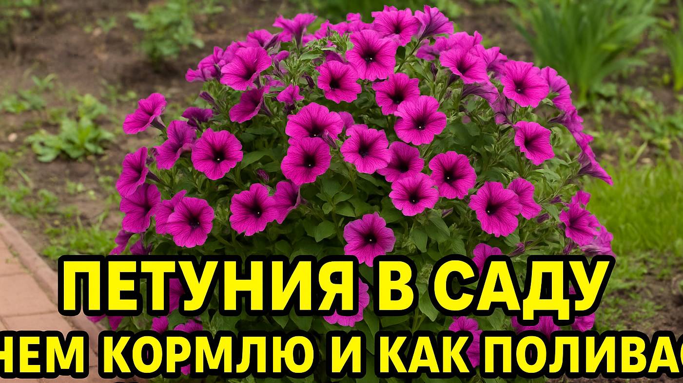 Петуния в саду — как кормить и поливать для буйного цветения!