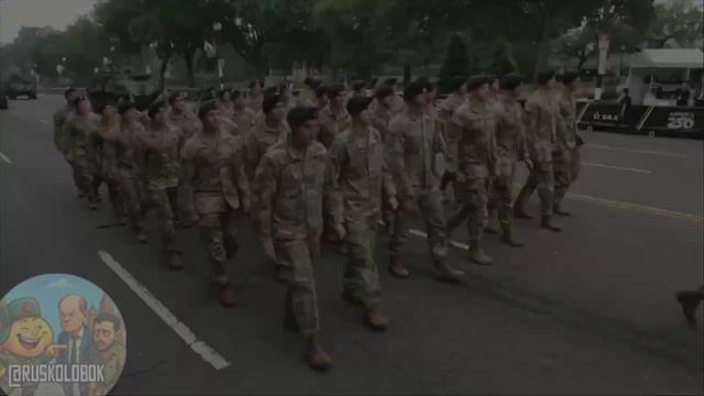 Оаоенном параде в сша.