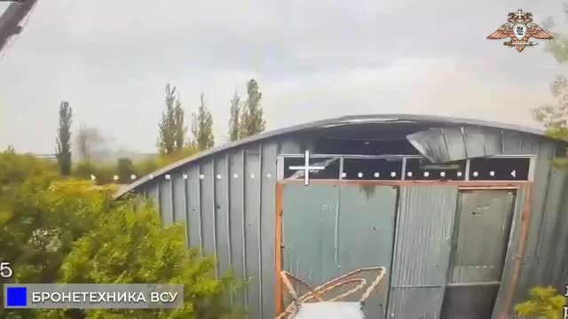 Уничтожение танка ВСУ в ангаре силами 132 бригады