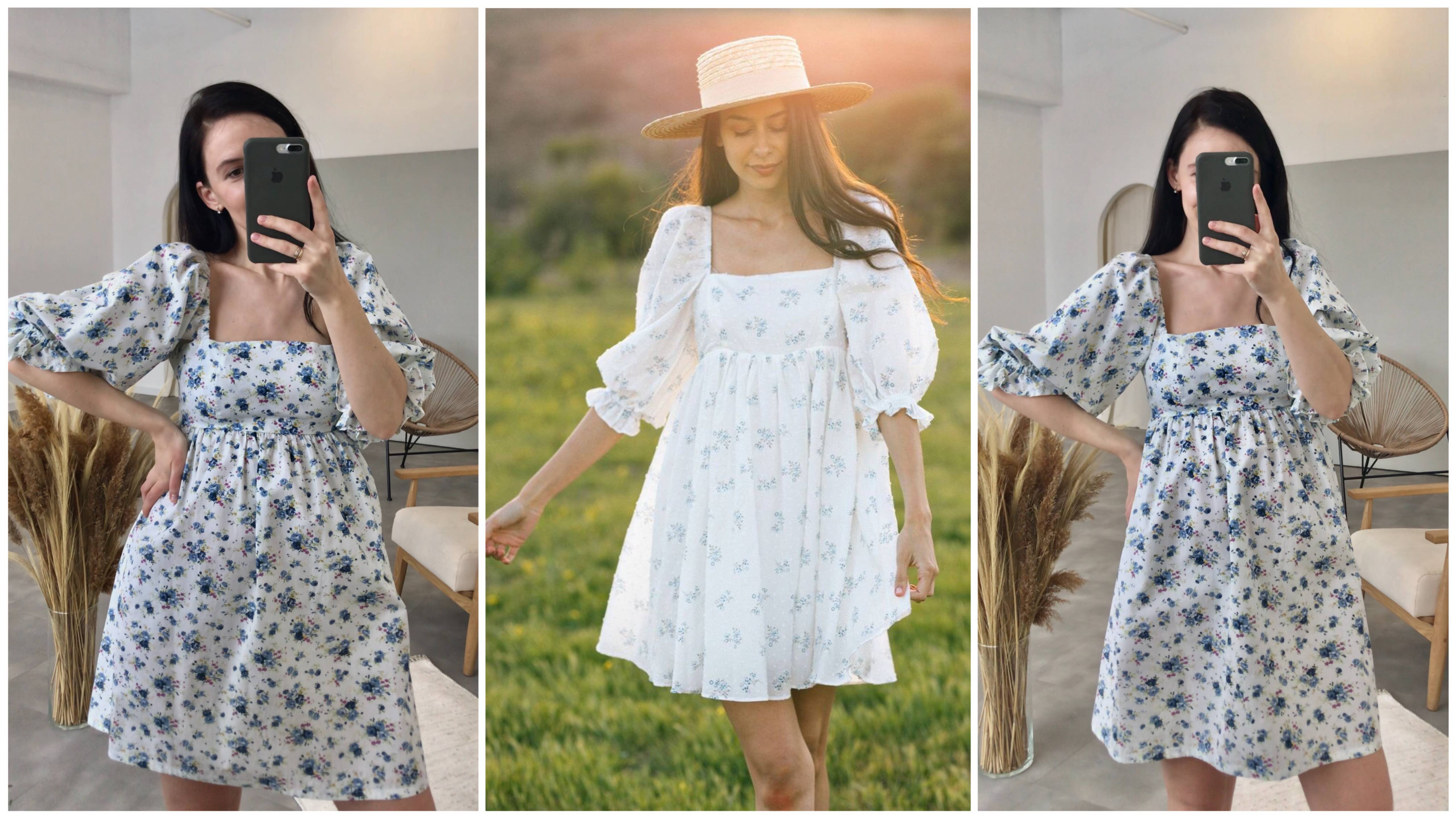 как сшить ЛЕТНЕЕ ПЛАТЬЕ в деревенском стиле без выкройки