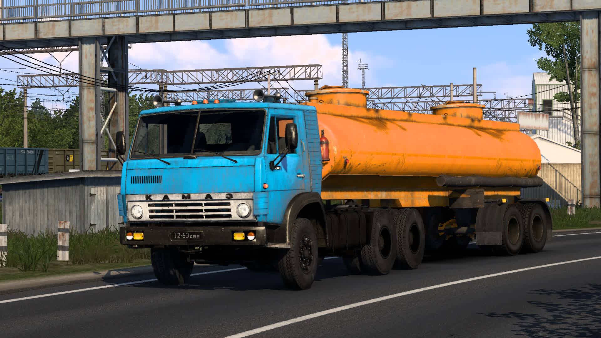 332 / ETS 2 1.53 / Русская сборка / КАМАЗ 5410 / Сибирь.