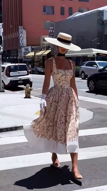 zqXYsBmVU2w - Stunning floral flare dress summer outfit idea for the day #fashion  #style #outfit #s