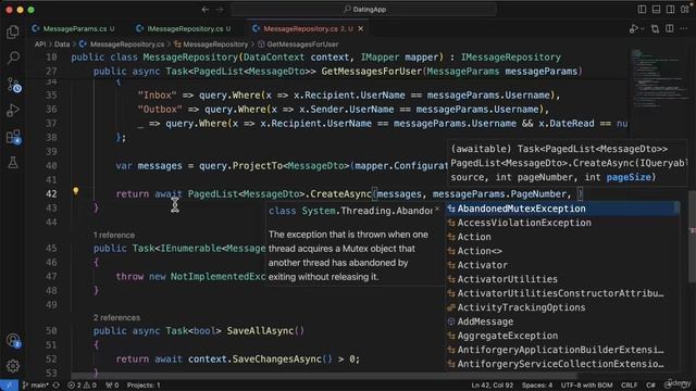 182 - Getting the messages from the Repo