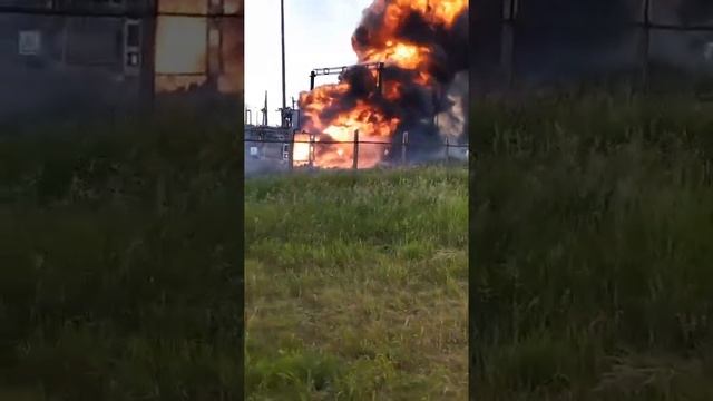 Загорелась трансформаторная подстанция