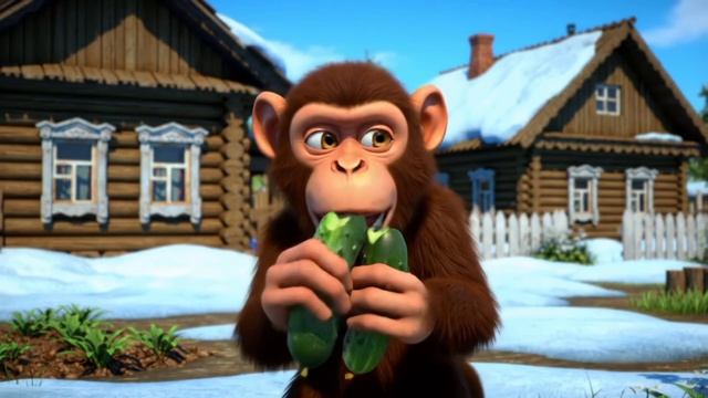 🙊ОБЕЗЬЯНА ОКАЗАЛАСЬ В РУССКОЙ ДЕРЕВНЕ И НАПУГАЛА БАБУШКУ 🙉?!!!!! #юмор #прикол #бабушка #ии#видео