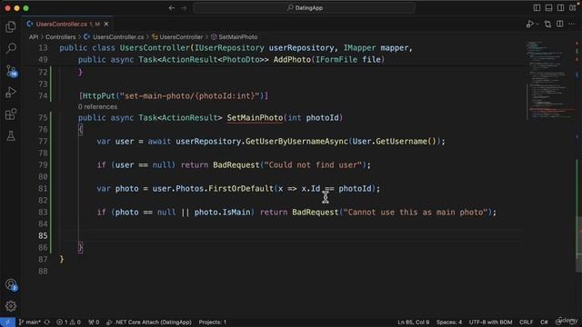 129 - Setting the main photo in the API