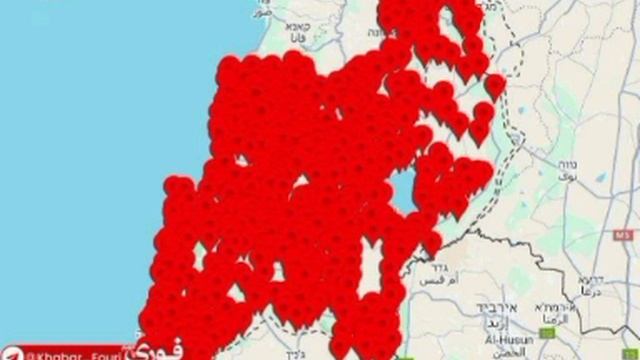 ⚡️Иран запустил массовую "ответку" баллистикой, практически весь Израиль — в "красной зоне"