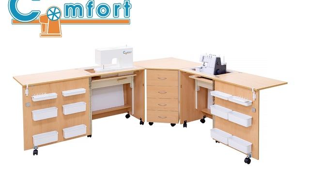 Стол для швейной машины и оверлока KOMFORT-6