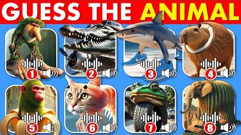 Guess The ITALIAN BRAINROT AI Animals Memes Part 1 _ Bombardiro Crocodilo, Tralalero Tralala