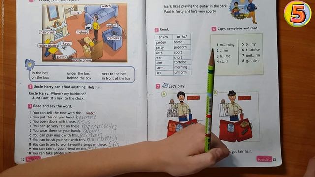 Spotlight 4. Страница 13. Упражнение 5. Английский язык. 4 класс.Student book. Page 13. Exercise 5.