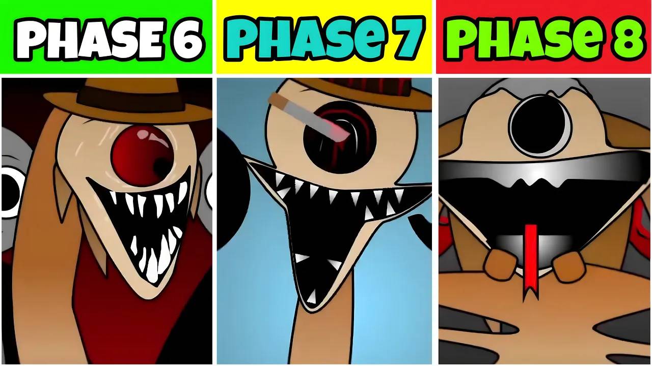 Фаза 6, Фаза 7 И НОВАЯ фаза 8 Поменялись местами В Incredibox Sprunki