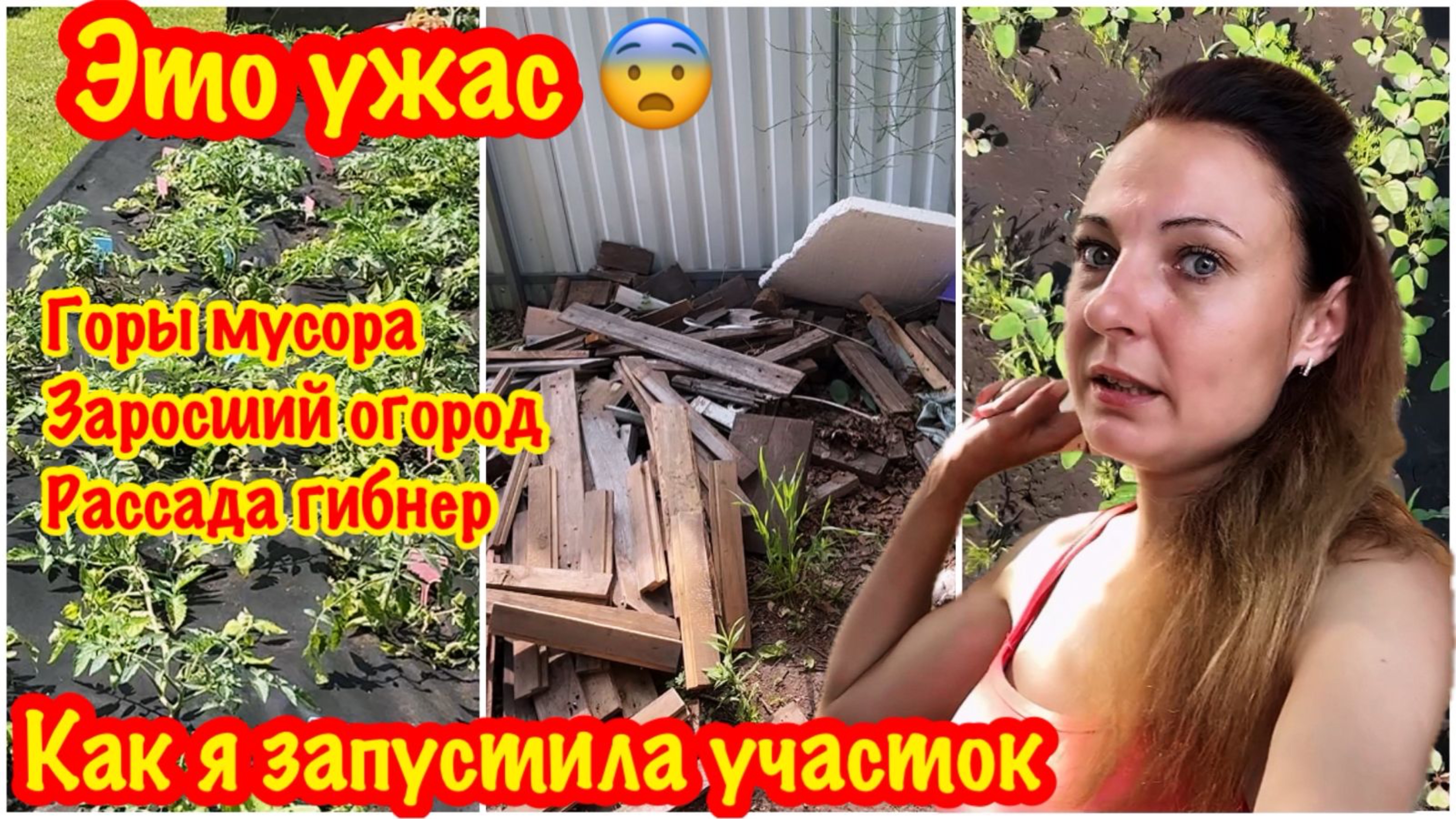 МОЯ ЗАПУЩЕННАЯ ДАЧА/ДО ЧЕГО Я ДОВЕЛА СВОЙ УЧАСТОК?/ГОРЕ-САДОВОД/ЗАРОСШИЙ ОГОРОД/ГОРЫ ХЛАМА