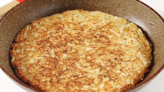 Картофельная запеканка на сковороде