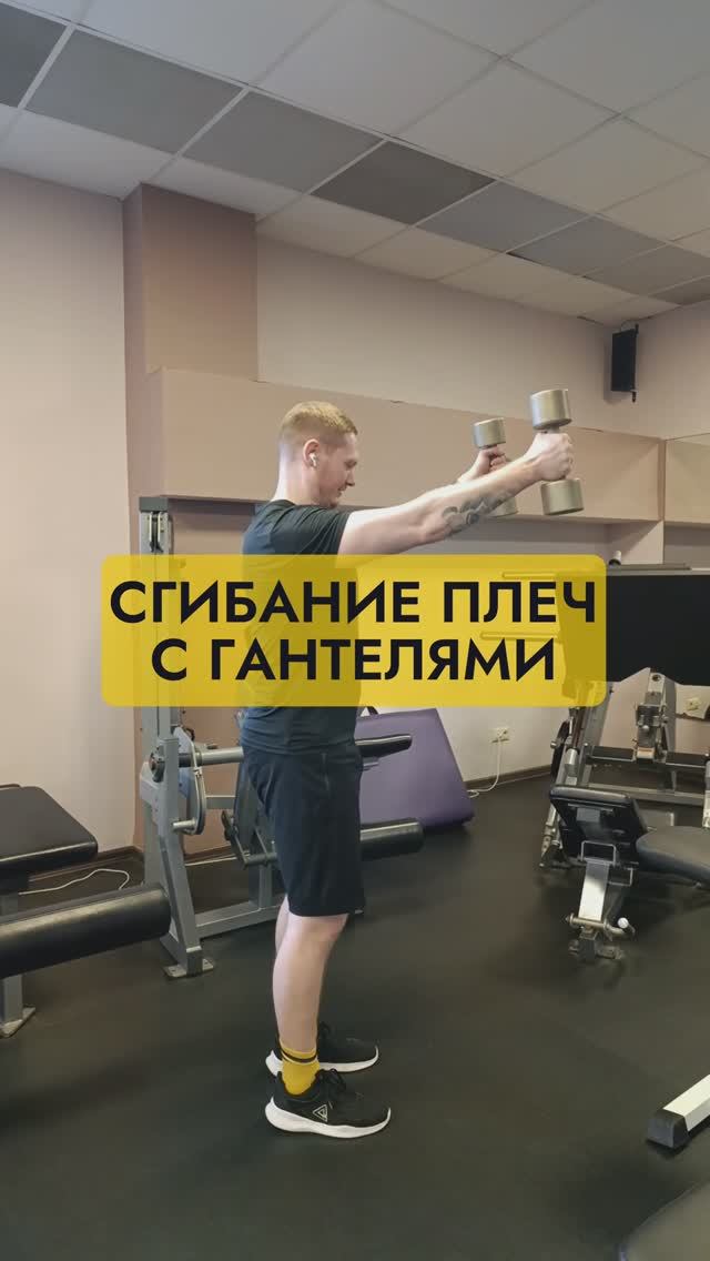 Сгибание плеч с гантелями