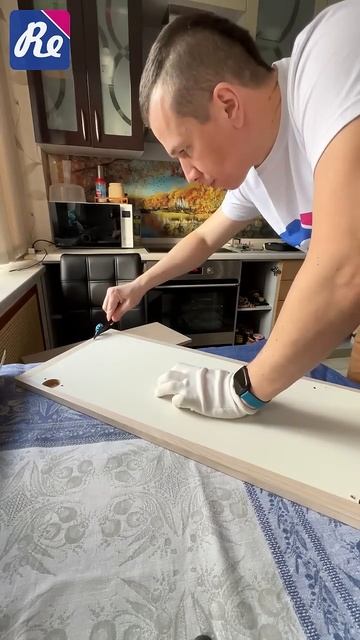 Обновление фасадов кухни с помощью плёнки