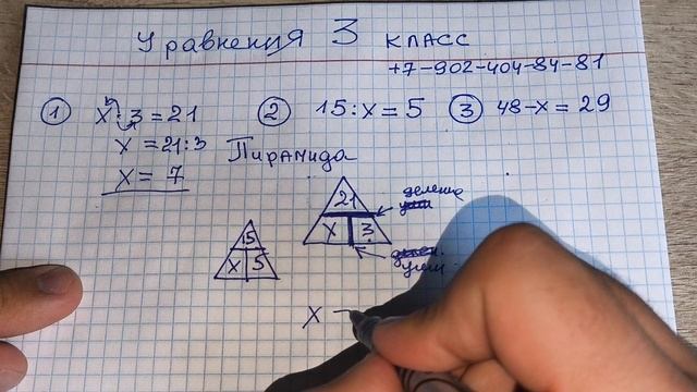 Способ решения УРАВНЕНИЙ, который не расскажут в 3 классе. Набирается группа начальной школы, есть м