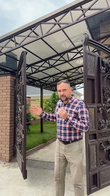 Навес за 4 дня в Ульяновске! Монолитный поликарбонат #навес #поликарбонат #ульяновск