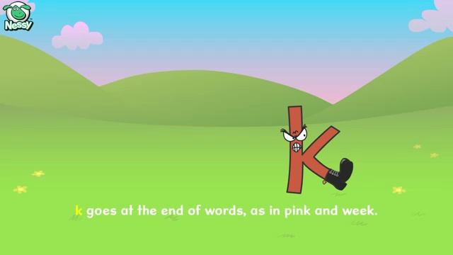 Nessy Spelling Strategy Cuddly C and Kicking K