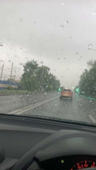 Антидождь в деле)