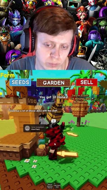 РОБЛОКС ВЫРАСТИ САД СОБИРАЮ МЕД #denisenplay #roblox #growagarden