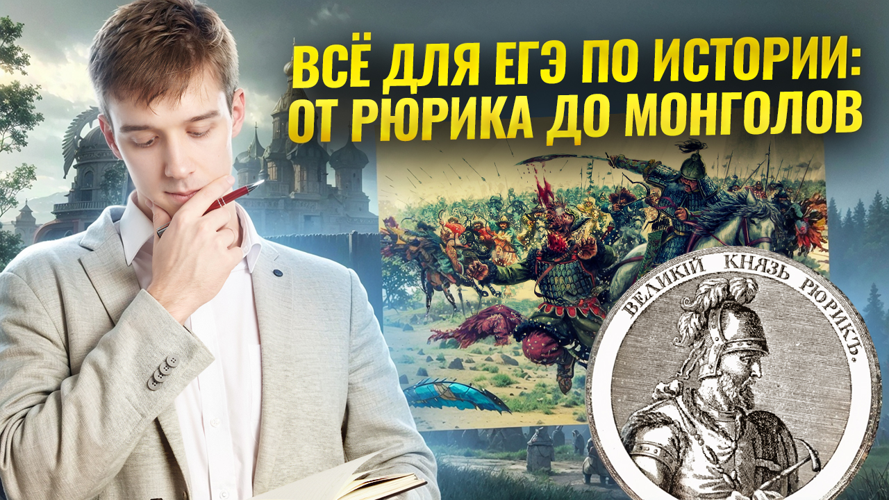 Это будет на ЕГЭ по истории: ВСЁ от РЮРИКА до МОНГОЛОВ I Умскул