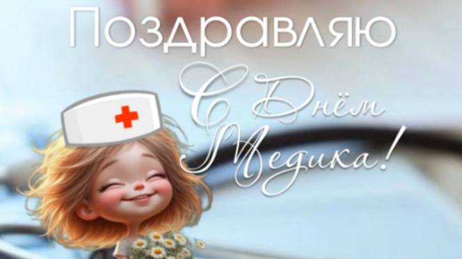 Поздравление на День Медика - С Праздником 🌼