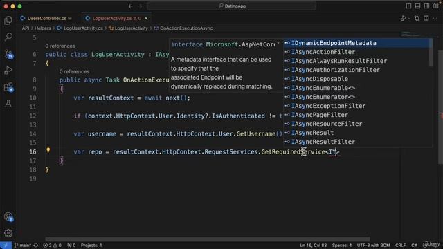 159 - Adding an action filter