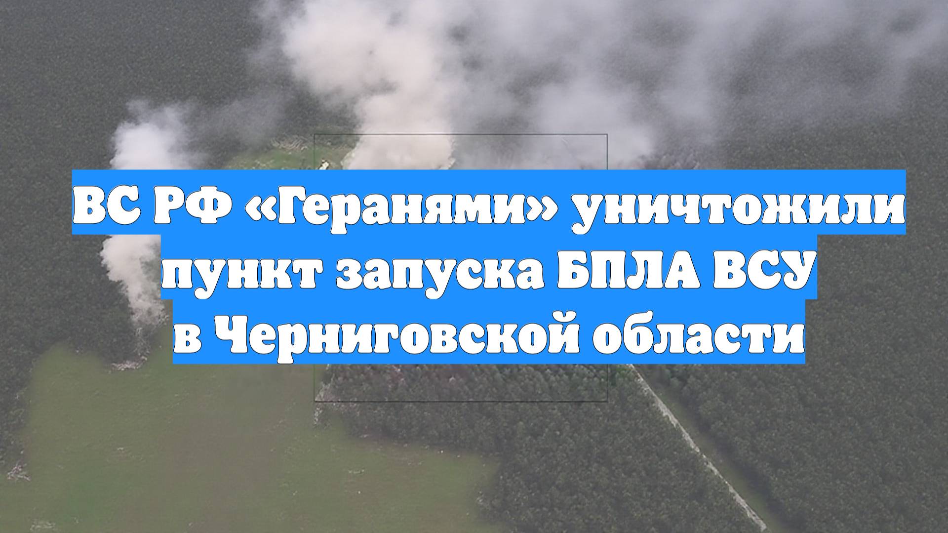 ВС РФ «Геранями» уничтожили пункт запуска БПЛА ВСУ в Черниговской области