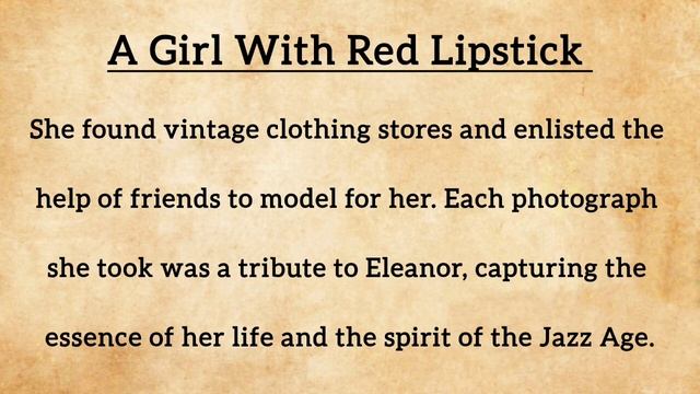 A Girl With Red Lipstick   Learn English Through Story Level 1 🔥   Speaking And Listening Practice