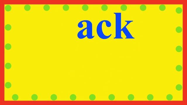 The ACK Word Family[1]