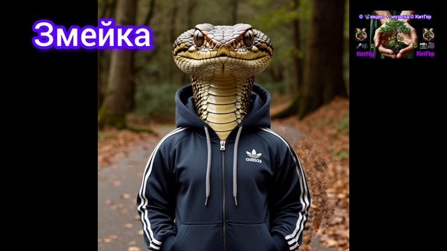 Какая симпотная змейка получилась в спортивном костюме