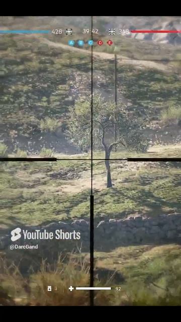 Дальние выстрелы это особое чувство удовольствия!!!  #shorts #darcgand #battlefield5 #sniper