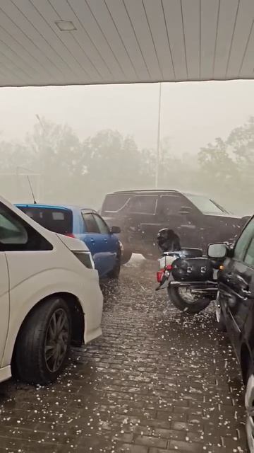 Град | Снег | Лето #storm #automobile #rain #hailstorm #weather