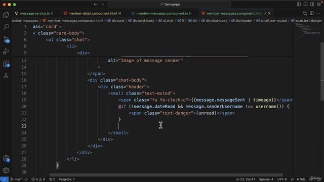 187 - Styling the message thread