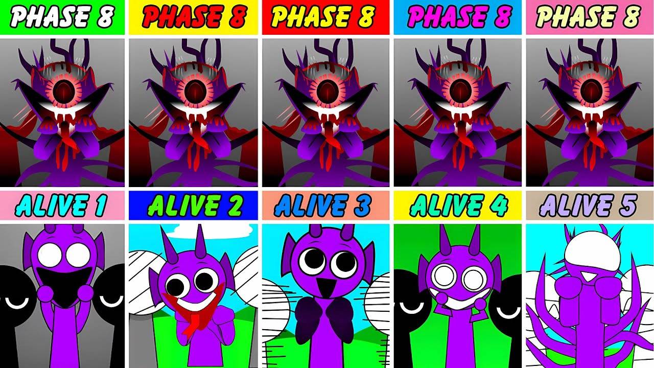 Фаза 8, Но Все версии Alive: Alive 1 Против Alive 2 Против Alive 3 Против Alive 4 И 5 В Incredibox