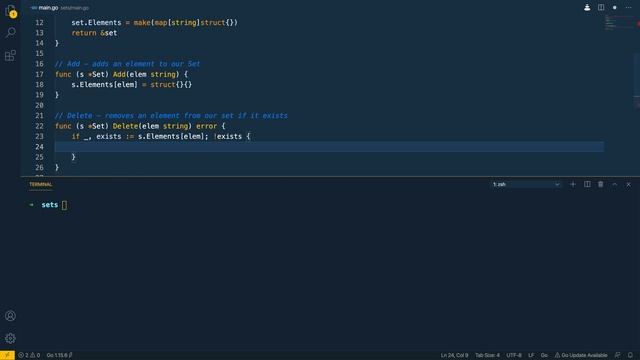 05 - Implementing a Set in Go