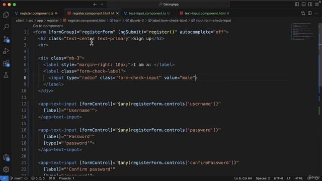 142 - Expanding the register form