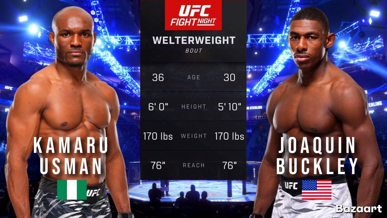 КАМАРУ УСМАН ПРОТИВ ХОАКИНА БАКЛИ ПОЛНЫЙ БОЙ UFC НА ESPN 69
