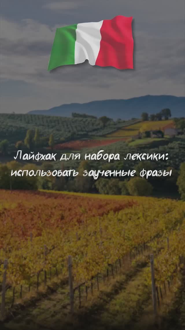 Лайфхак для набора лексики: использовать заученные фразы