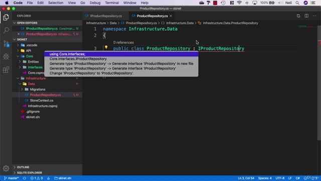 023 Adding a Repository and Interface