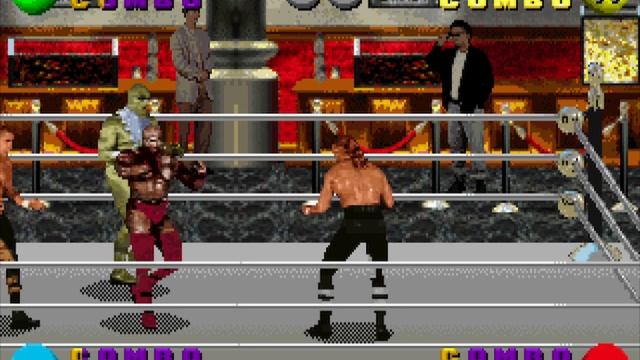 WWF In Your House PC MS-DOS - Triple H playthrough for the World Heavyweight Title
