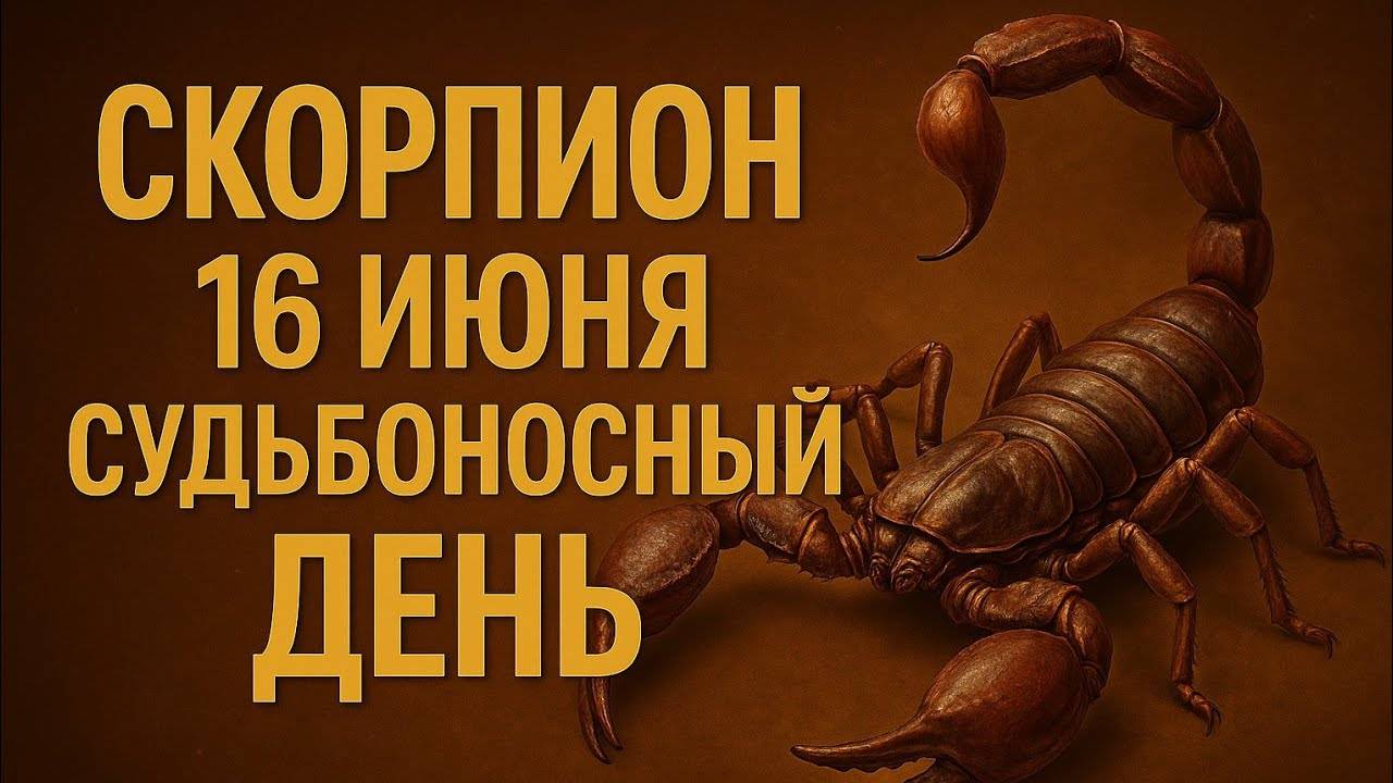 Скорпион – 16 июня судьбоносный день! Гороскоп на сегодня любовь, деньги, энергия, успех