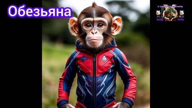 Обезьянку в спортивный костюм.