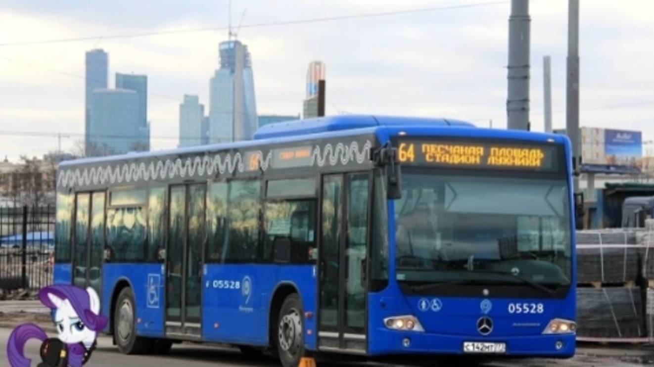 Поездка на автобусе Mercedes-Benz Conecto II № 05528 (080350) Маршрут № 4 Москва.