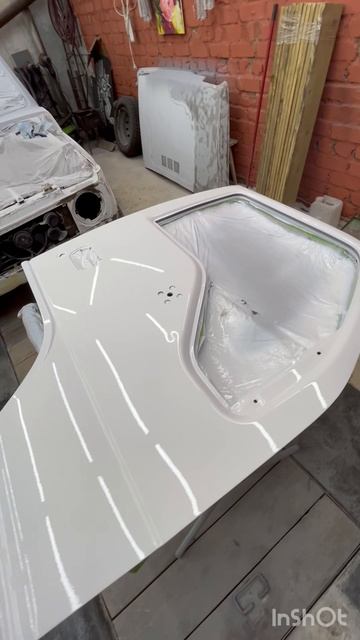Покраска двери от грузовика ISUZU