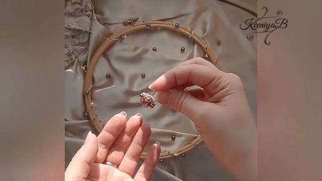 Серьги "Капучино"