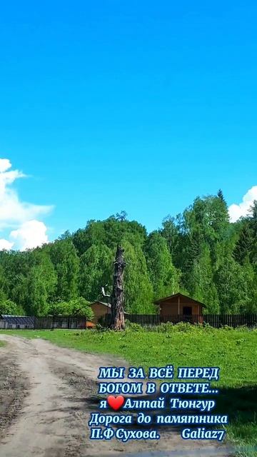 Алтай Тюнгур Дорога до памятника П.Ф. Сухову